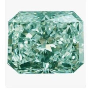 7.41 ct Sky Blue Moissanite diamond